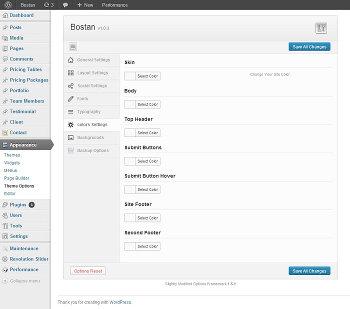 Option Panel | Onevision Pro
